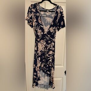 Venus Floral Wrap Dress Size M